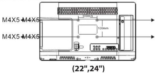 HAIER LE24M600CF - Installation avec support mural - 4