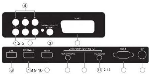 HAIER LE24M600CF - TV-Anschlussfeld(22",24",28") - 1