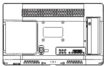 HAIER LE24M600CF - Installation avec support mural - 1