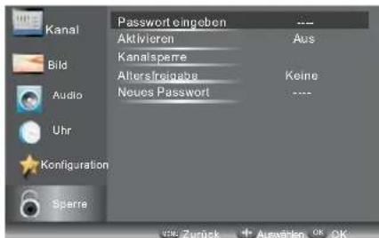 HAIER LE24M600CF - 6.SPERRMENU - 1