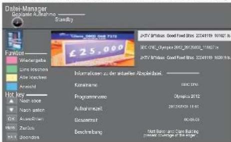 HAIER LE24M600CF - Vorbereitung der Aufnahme: - 2