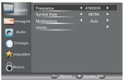 HAIER LE24M600CF - 2.2) Sintonizzazione manuale DTV (DVB-C) - 1