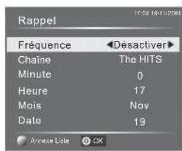 HAIER LE22M600CF - Rappel (touche bleue) - 1
