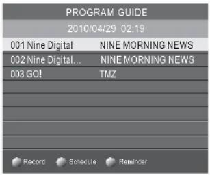 HAIER LE22M600CF - 7.EPG Menu(Electronic Program Guide) - 1