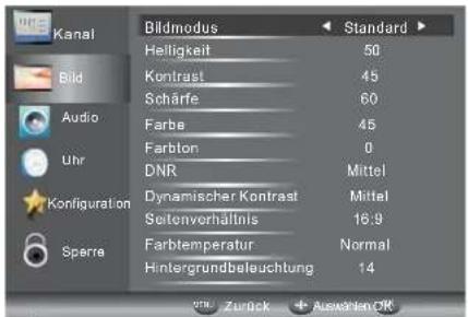 HAIER LE22M600CF - Bildmenu - 1