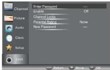 HAIER LE28M600C - LOCK MENU - 1