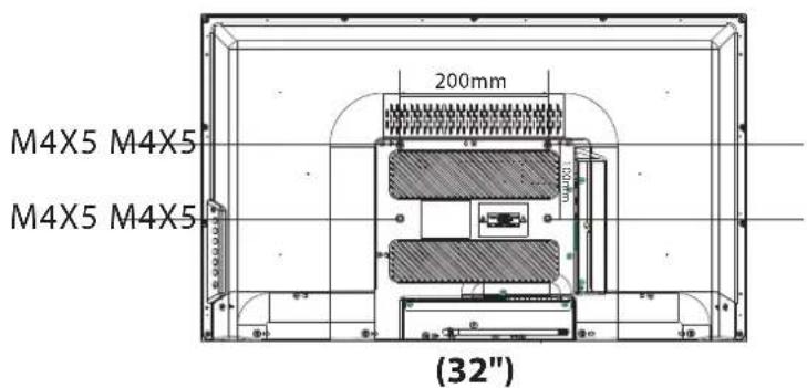 HAIER LE28M600C - RICHTLIJEN VOOR MONTEREN AAN EEN MUUR - 7