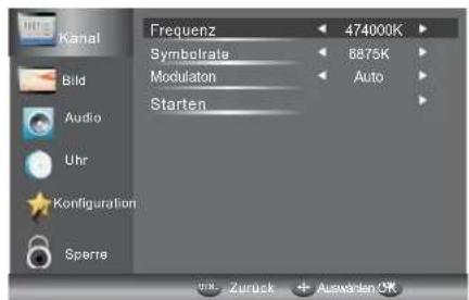 HAIER LE28M600C - 2.2) DTV Manuelle Kanalsuche (DVB-C) - 1