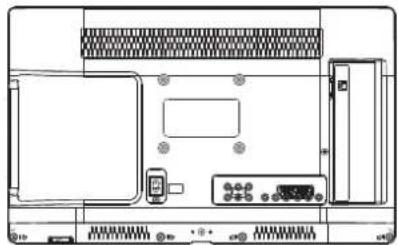 HAIER LE28M600C - Installation avec support mural - 1