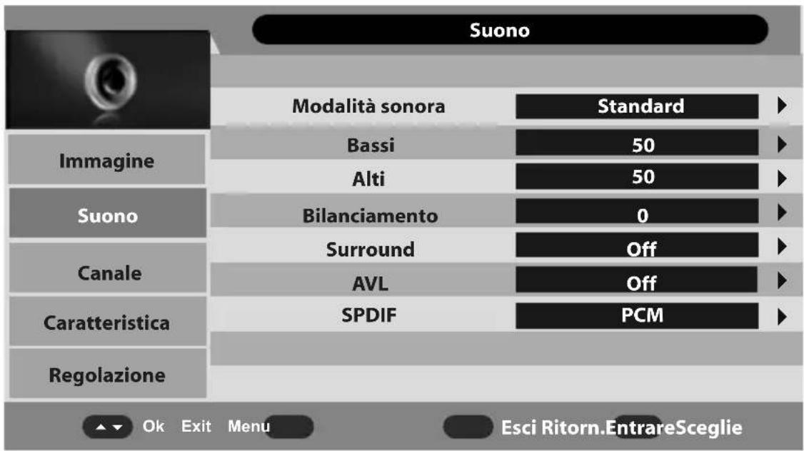 MEDION LIFE P12124 MD 21218 - Menu Suono - 1