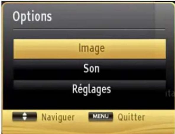 Axxion ALED2418 - Utilisation du bouton MENU en Mode Navigateur Multimédia - 1
