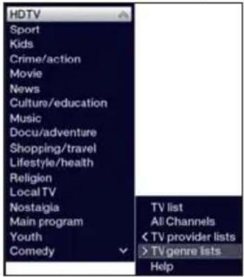 TECHNISAT TechniVision 32 HD - Selecting a list - 1