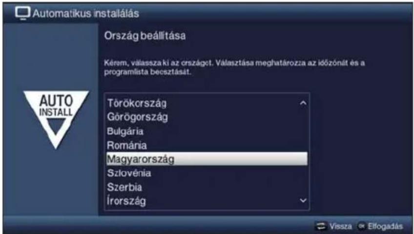 TECHNISAT TechniVision 32 HD - Ország beállítása - 1