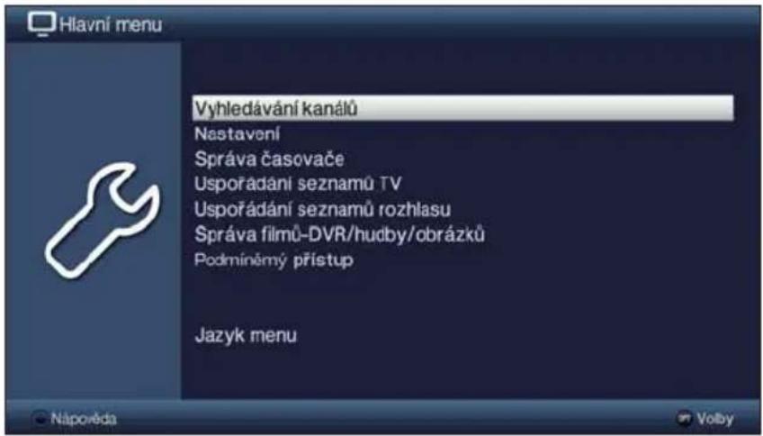 TECHNISAT TechniVision 32 HD - Spuštění hlavního menu a navigace v nabídkách/funkcích - 1