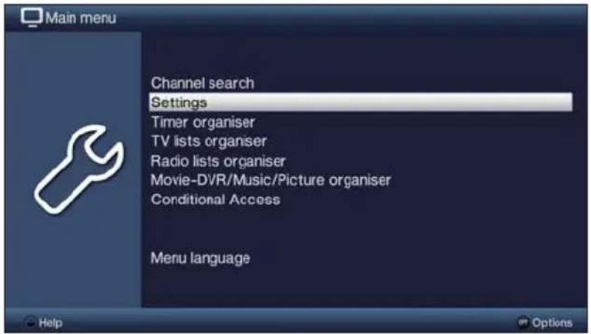 TECHNISAT TechniVision 32 HD - Calling up the main menu and navigating through the menus /functions - 2
