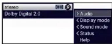 TECHNISAT TechniVision 32 HD - Sélection d'une autre langue/ d'une autre option audio - 1