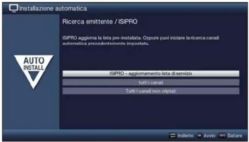 TECHNISAT TechniVision 32 HD - Ricerca emittente / ISIPRO solo DVB-S - 1