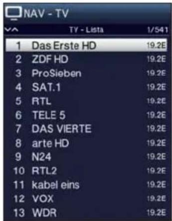 TECHNISAT TechniVision 32 HD - Programlista segítségével - 1