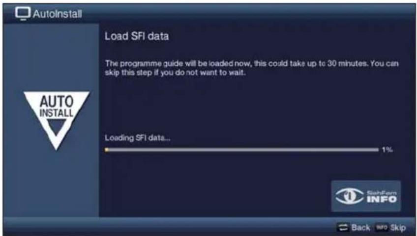 TECHNISAT TechniVision 32 HD - Loading SFI data - 1