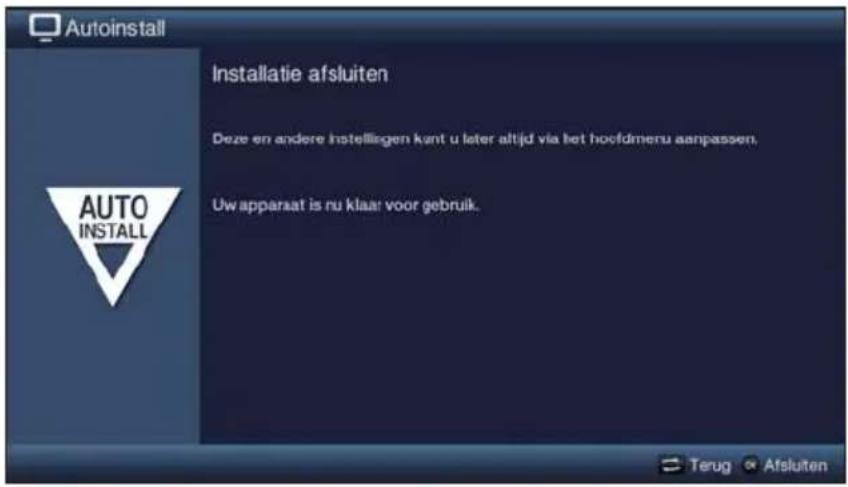 TECHNISAT TechniVision 32 HD - De installatieassistent afsluiten - 1