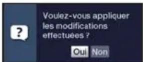 TECHNISAT TechniVision 32 HD - Acceptation des réglages/ fermeture des menus et des fonctions - 1
