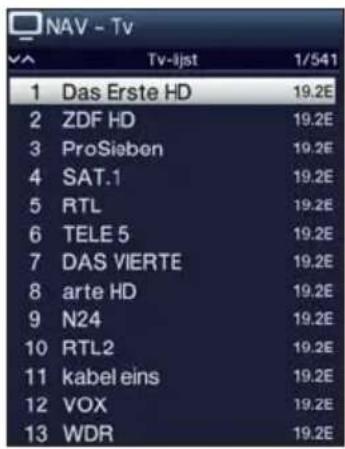 TECHNISAT TechniVision 32 HD - Met behulp van de programmalijst - 1