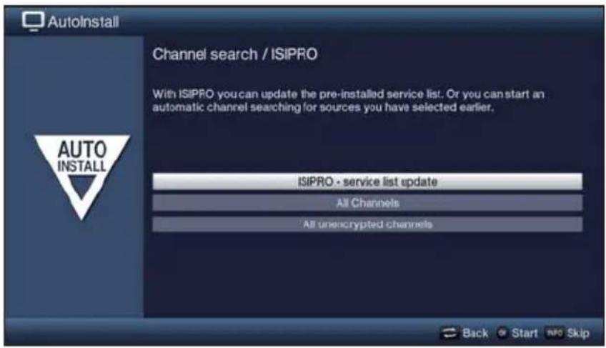 TECHNISAT TechniVision 32 HD - Channel search / ISIPRO - DVB-S only - 1