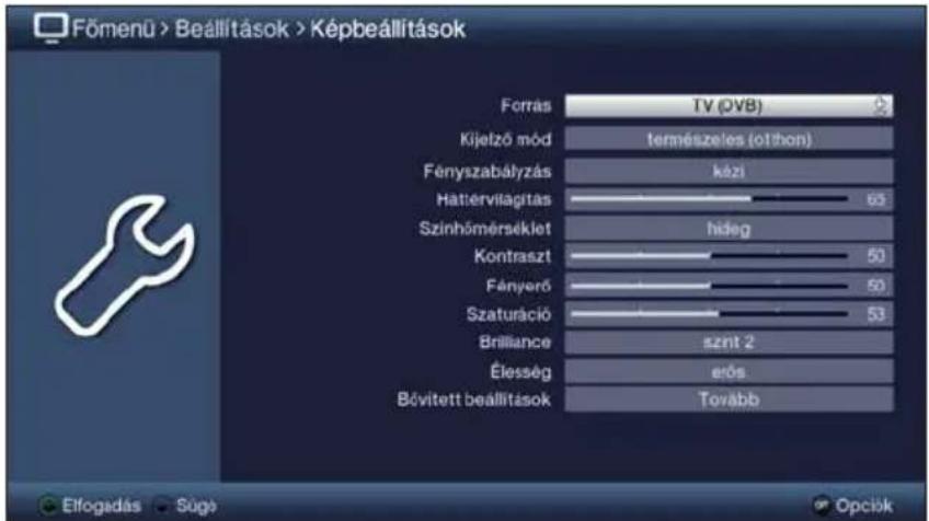 TECHNISAT TechniVision 26 HD - A főmenü megnyitása, és navigálás a menük / funkciók között - 5