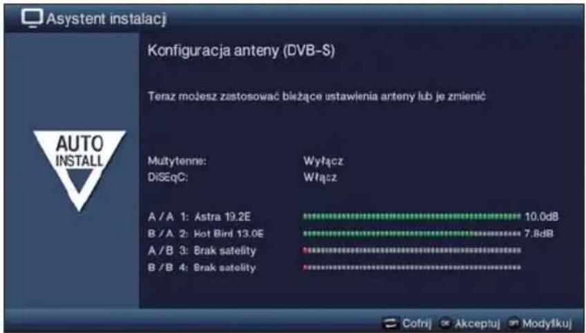 TECHNISAT TechniVision 26 HD - Konfiguracja anteny (DVB-S) - 1