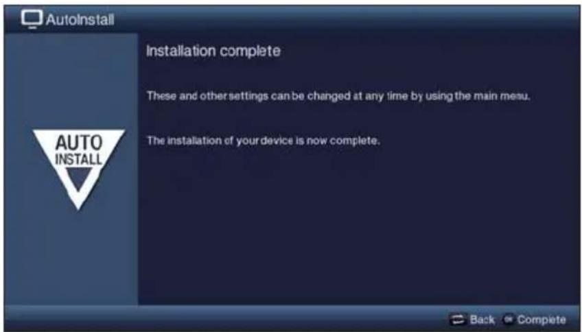 TECHNISAT TechniVision 26 HD - Exiting the installation wizard - 1