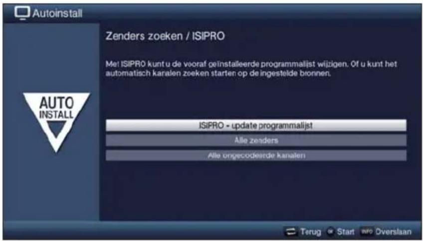 TECHNISAT TechniVision 26 HD - Zenders zoeken / ISIPRO alleen DVB-S - 1