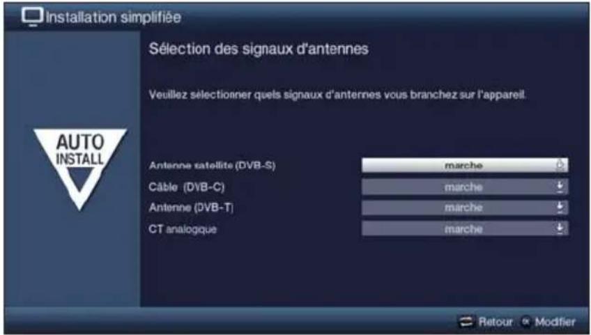 TECHNISAT TechniVision 26 HD - Sélection des signaux d'antennes - 1