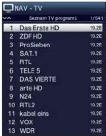TECHNISAT TechniVision 26 HD - Pomocí seznamu TV programů - 1