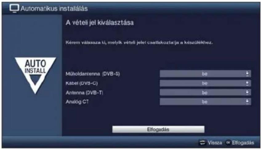 TECHNISAT TechniVision 26 HD - A vételi jel kiválasztása - 1