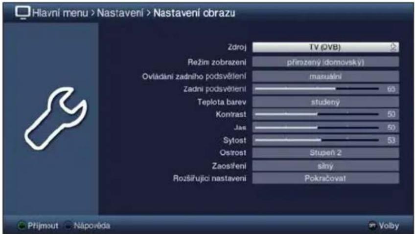 TECHNISAT TechniVision 26 HD - Spuštění hlavního menu a navigace v nabídkách/funkcích - 5