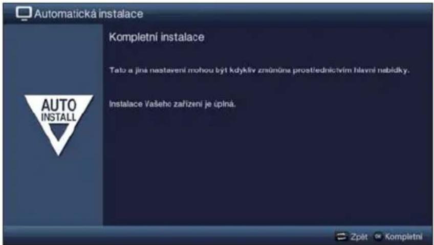 TECHNISAT TechniVision 26 HD - Ukončení instalačního průvodce - 1