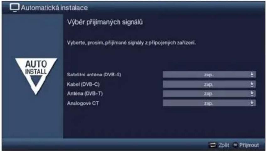 TECHNISAT TechniVision 26 HD - Výběr přijímaných signálů - 1