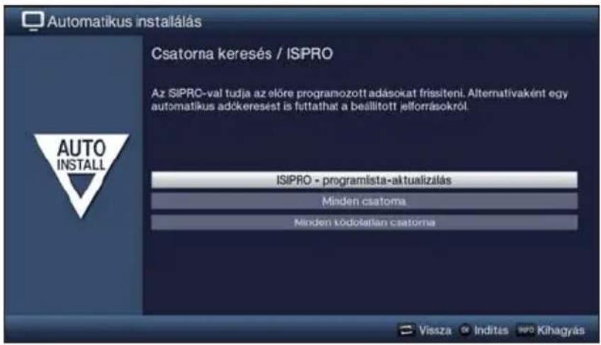 TECHNISAT TechniVision 26 HD - Csatorna keresés / ISIPRO (csak DVB-S) - 1