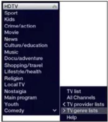 TECHNISAT TechniVision 26 HD - Selecting a list - 1