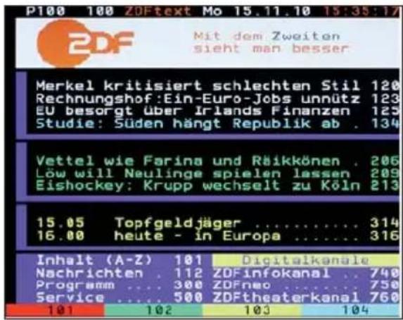 TECHNISAT TechniVision 26 HD - Switching teletext on/off - 1