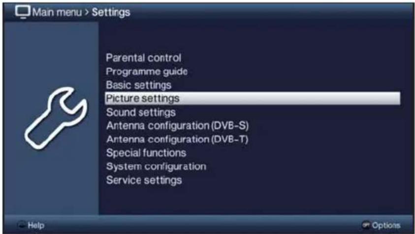 TECHNISAT TechniVision 26 HD - Calling up the main menu and navigating through the menus /functions - 4