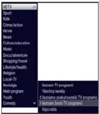 TECHNISAT TechniVision 26 HD - Výběr voleb - 2
