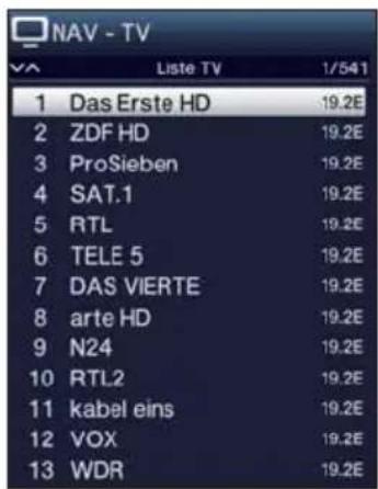 TECHNISAT TechniVision 26 HD - À l'aide de la liste des programmes - 1