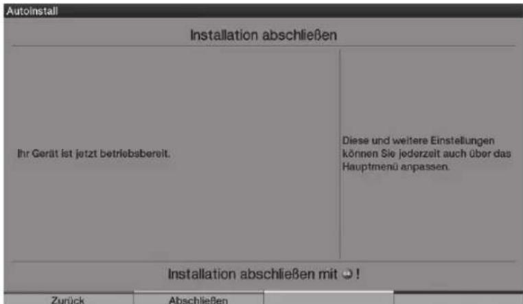 TECHNISAT HDTV 40 Plus - Quitter l'assistant d'installation - 1