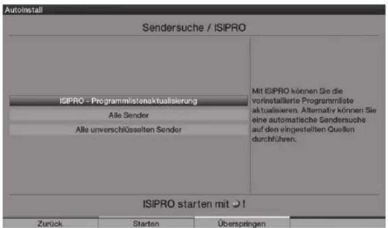 TECHNISAT HDTV 40 Plus - Trwa wyszukiwanie staci / ISIPRO (tylko dla DVB-S z sateliy ASTRA 19.2° East) - 1