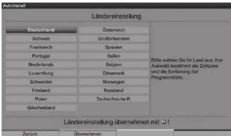 TECHNISAT HDTV 40 Plus - Nastavení zeme - 1