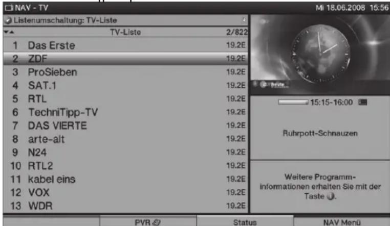 TECHNISAT HDTV 40 Plus - Me tη λστα προγραματων - 1