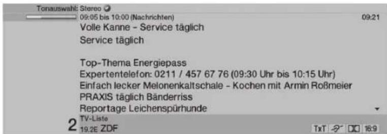 TECHNISAT HDTV 40 Plus - Idó és programinformatáci/további programinformatáci kijelzese - 2