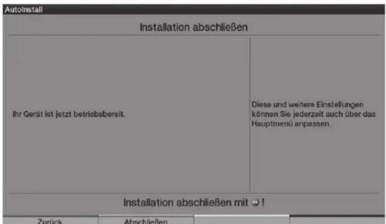 TECHNISAT HDTV 40 Plus - Asennusohjelman paattaminen - 1