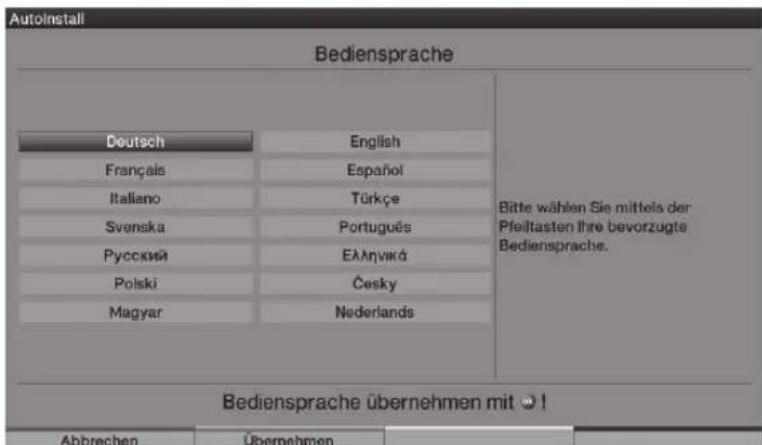 TECHNISAT HDTV 40 Plus - Lingua di funzionamento - 1